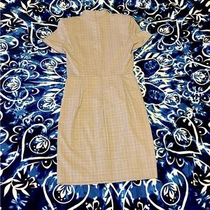 Zara Basic Dress, Ruching On Sides, Hidden Zipper On Back